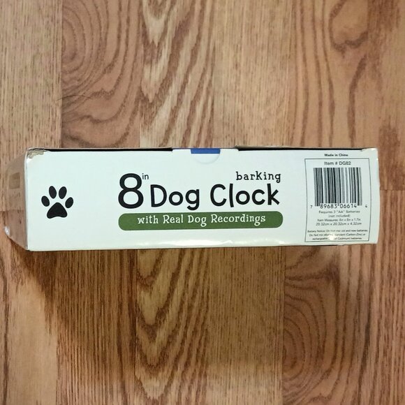 COPY~ Mark Feldstein's Barking Dog Sounds 8-inch Clock, Black, 12 Popular Breeds - Picture 10 of 14